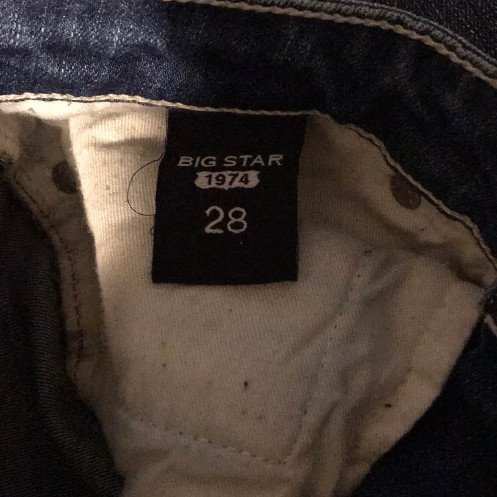 BIG STAR 1974 REMY low rise fit jeans 28 w 27”insm - Picture 4 of 8